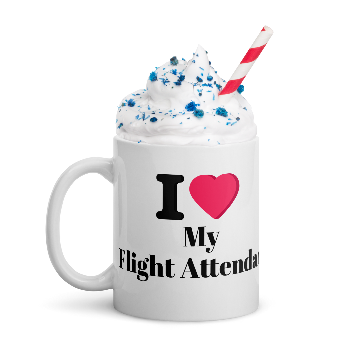 I Love My Flight Attendant Coffee Mug